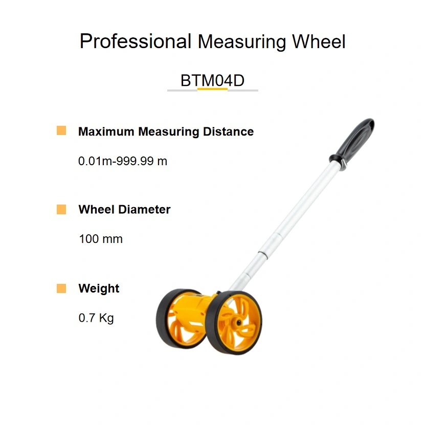 High Quality Professional Dual-Wheel Telescopic Distance Measuring Wheel